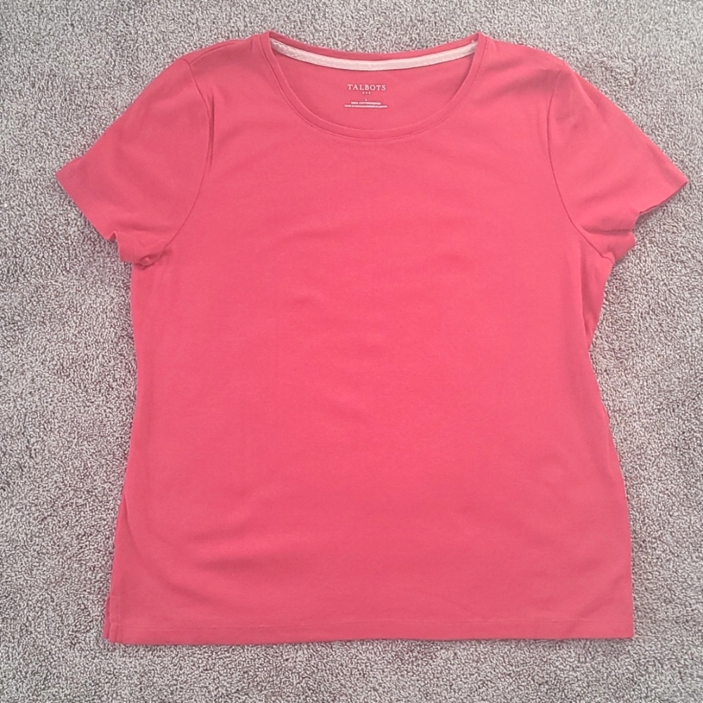 NWOT Talbots pink t shirt